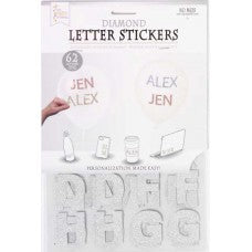 Silver Letter Stickers 62/ct