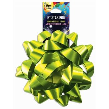 Lime Star Bow 6in