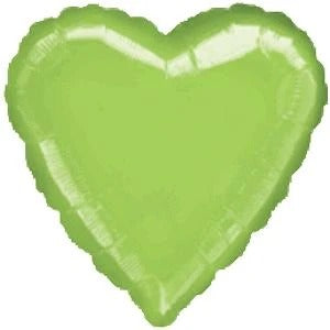 18" Lime Green Heart - 374