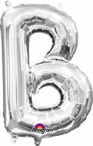 16in Letter B Silver <FONT color="red"><B>Consumer Inflated Air Filled</B></FONT>