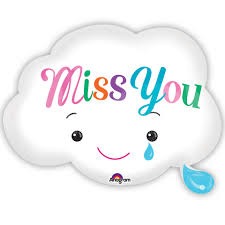 18" Miss You Cloud Shape - 488