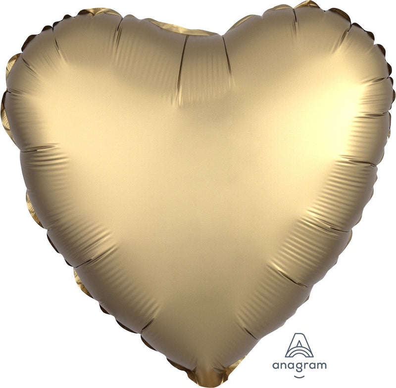 HX Satin Luxe Gold Sateen Heart - 591