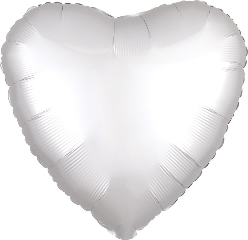HX Luxe White Satin Heart - 730