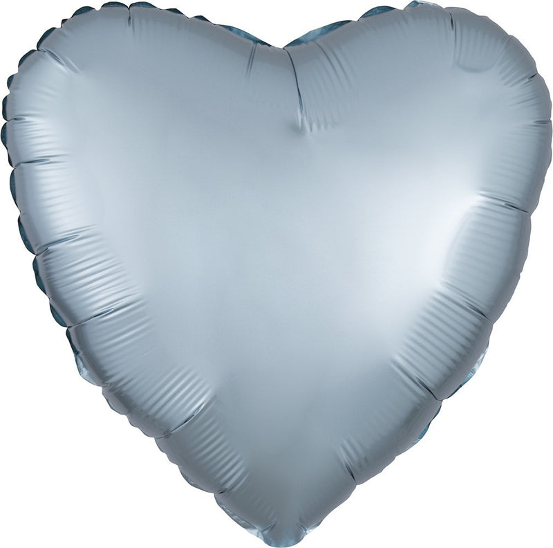 17" Luxe Pastel Blue Heart - 332