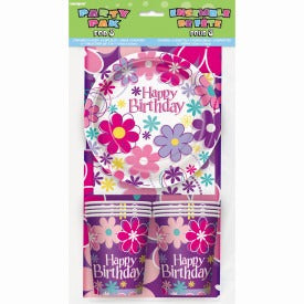 Birthday Blossoms Party Pack for 8