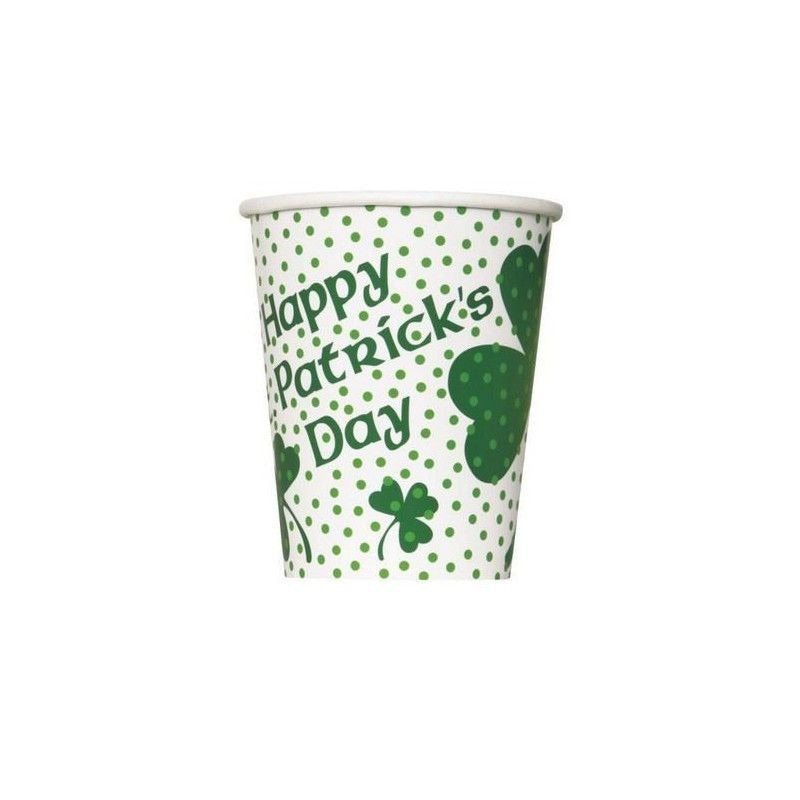 Lucky Shamrock Cups 9oz 8/ct