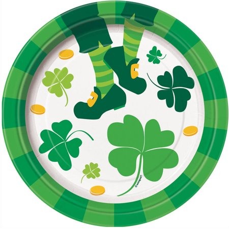 St. Pat's Jig Dessert Plate 7in 8/ct