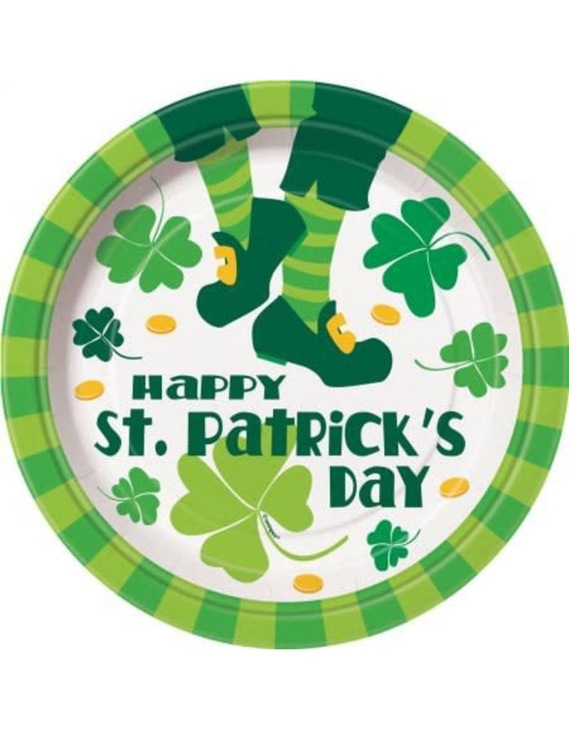 St. Patty Jig Plate 9in 8/ct