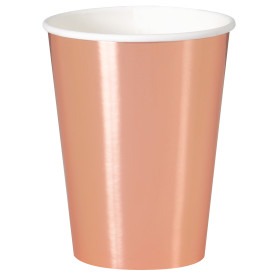 Rose Gold Foil Paper Cups 12oz 8/ct