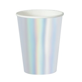 Iridescent Foil Paper Cups 12oz 8/ct