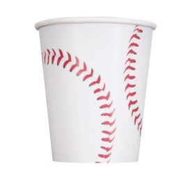 Baseball Paper Cups 9oz 8/ct