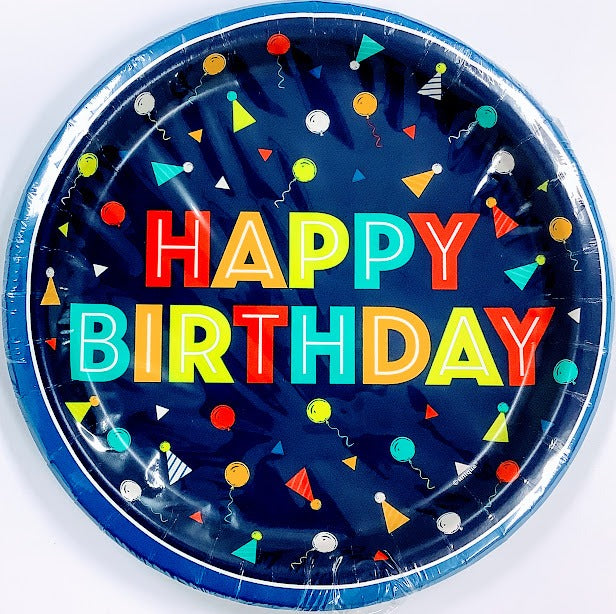 Peppy Bday Dinner Plate 9in 8/ct