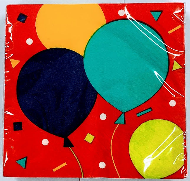 Balloon Party Beverage Napkins 16/ct