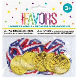 Winner Medal Favors 5/ct