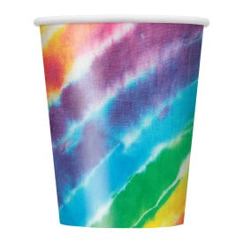 Tie Dye Paper Cups 9oz 8/ct
