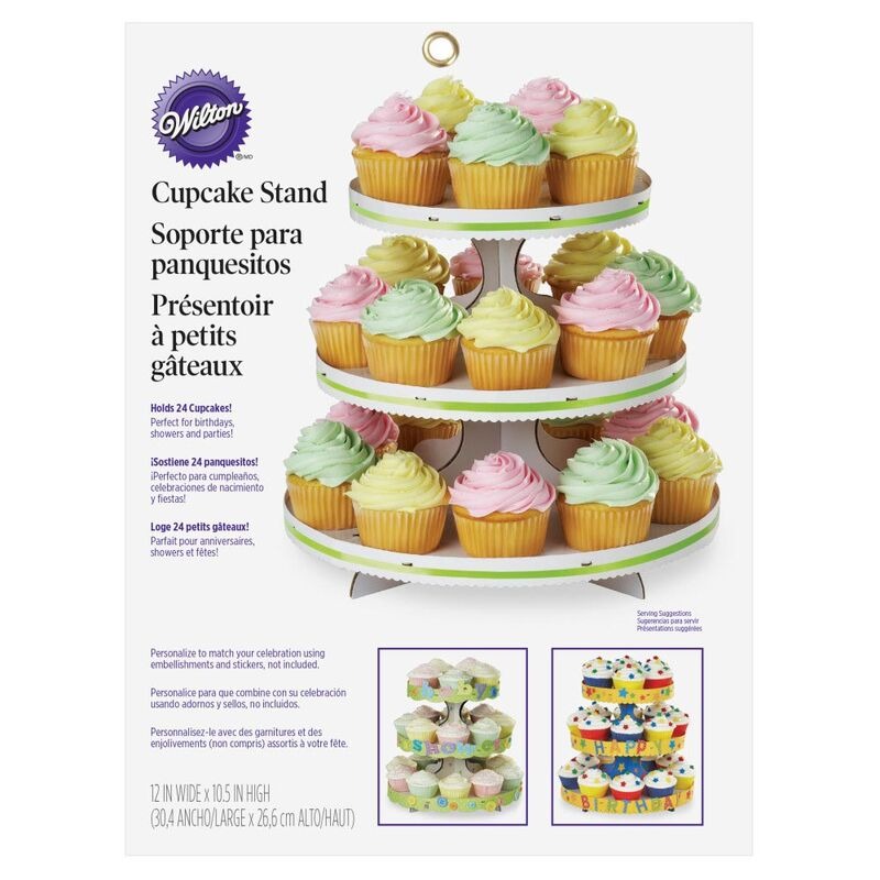 White 3-Tier Cupcake Stand