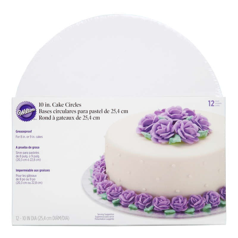 Round Cake Boards 10in 12/ct