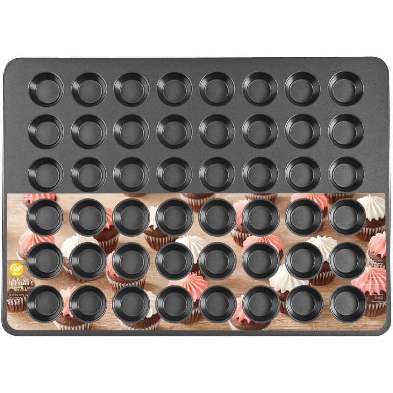 Perfect Results Non-Stick Mega Mini Muffin and Cupcake Pan 48-cup