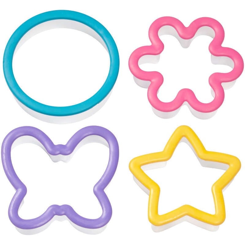 Assorted Grippy Cookie Cutters 4/ct