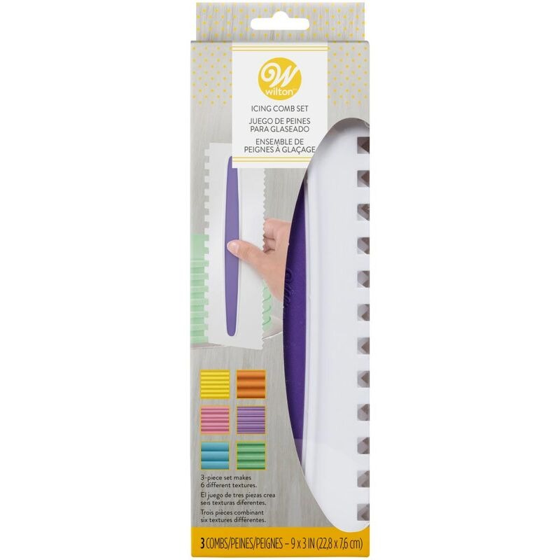 Icing Smoother Comb Set 3/ct