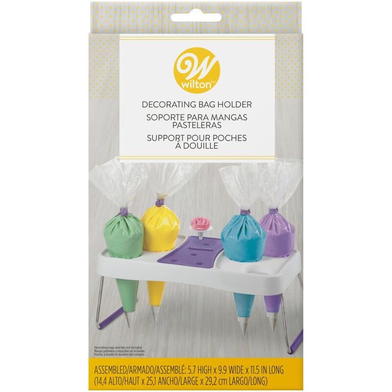 Cake Decorating Icing Bag Stand, 6-Cavity