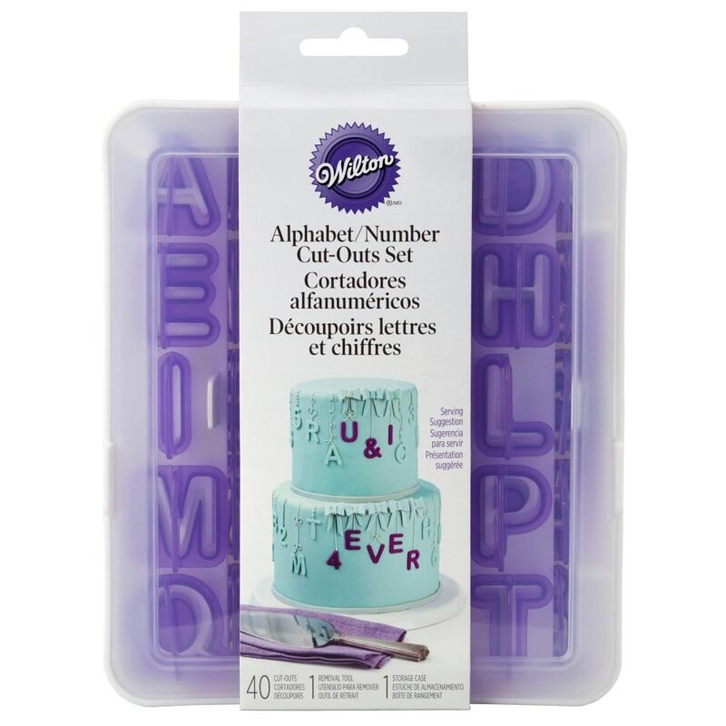 Letter and Number Fondant Cutters Set 40/ct