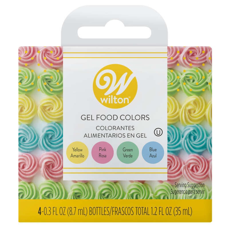 Pastel Gel Food Color Set 4/ct