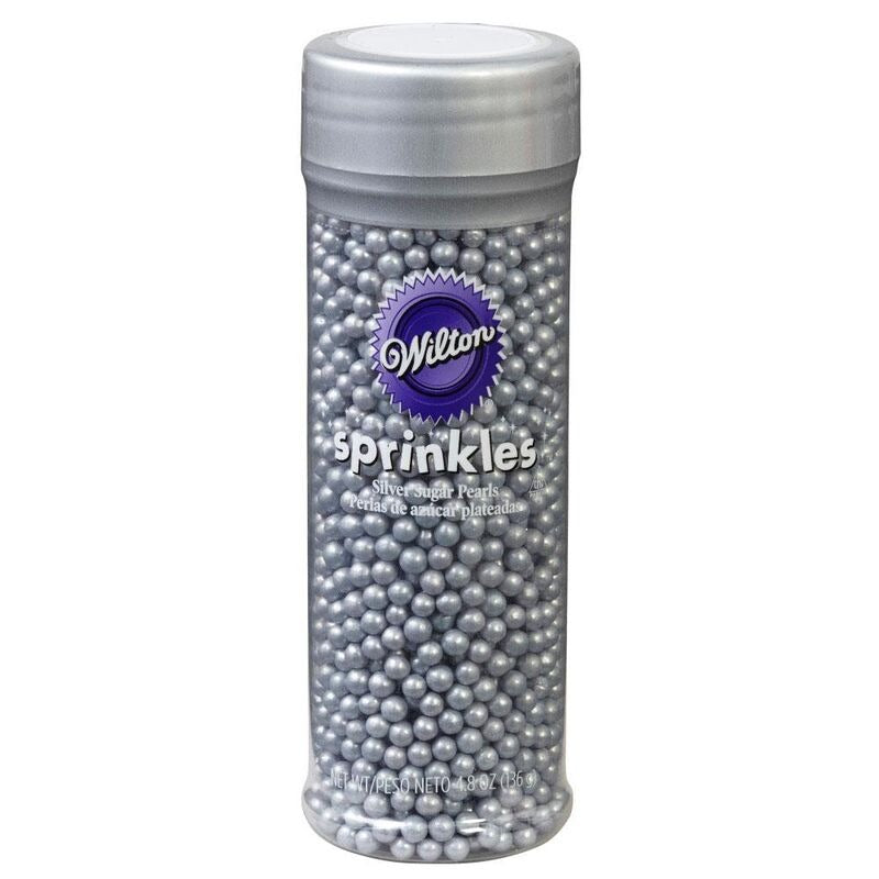 Silver Sugar Pearl Sprinkles 4.8oz