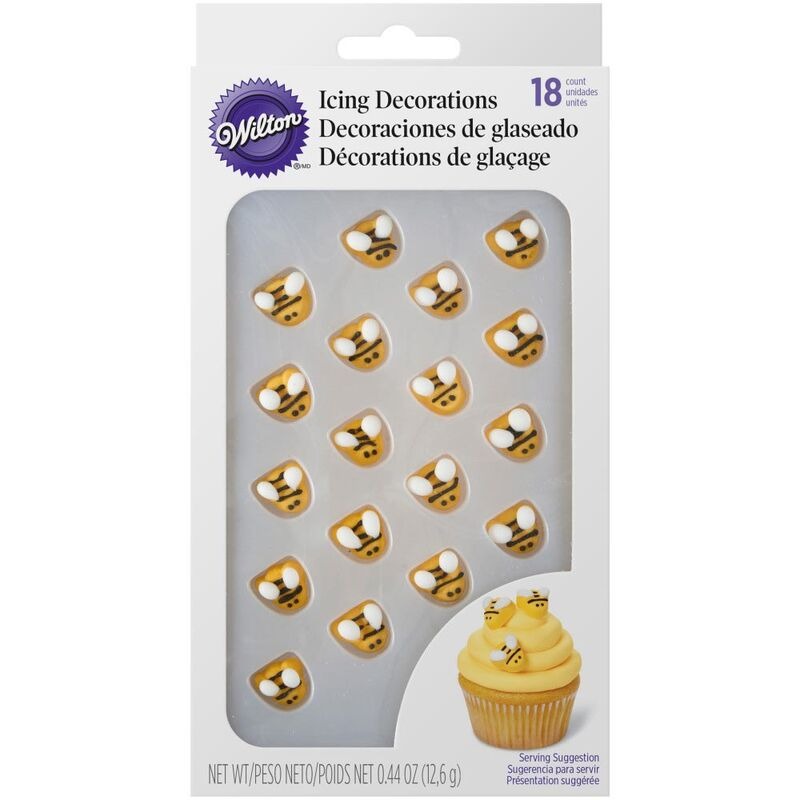 Bumble Bee Icing Decorations 18/ct