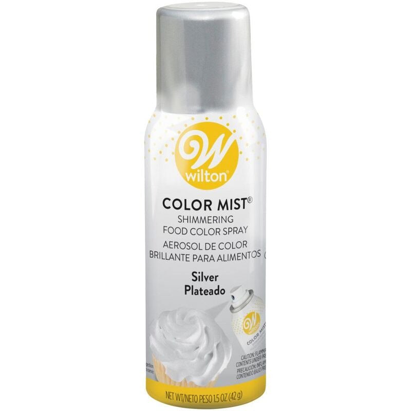 Silver Color Mist Shimmering Food Color Spray 1.5oz